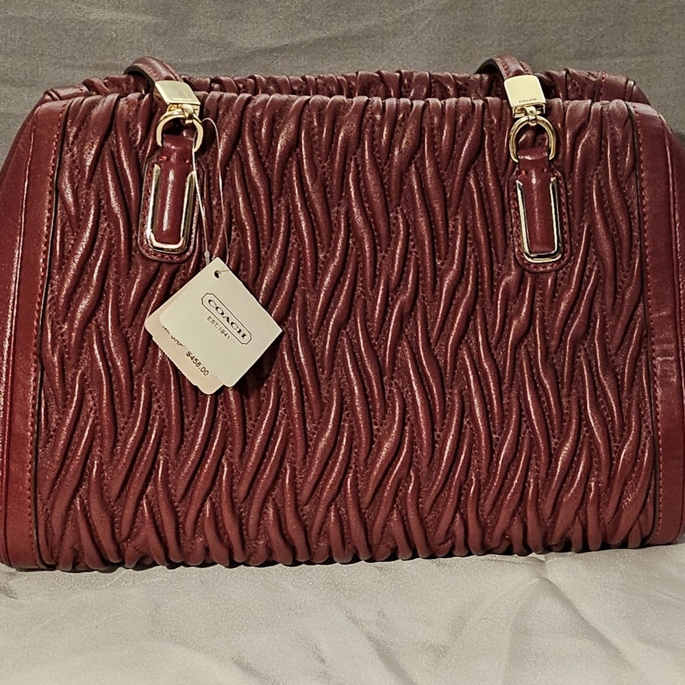 Coach Madison Gathered Twist Madeline East/West Satchel